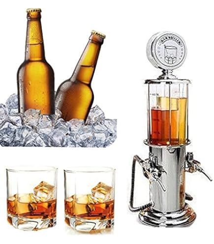 Amazon.co.jp: 酒ディスペンサー木製ウイスキー酒ディスペンサー