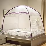 royal- Mosquito Nets暗号化heighteningブラケットファスナー( 1.8 * 2.2 Mベッド) パープル