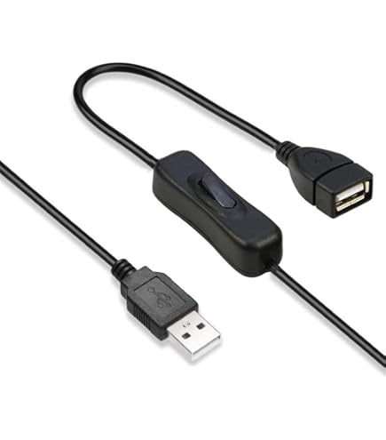 Amazon.co.jp: ON/OFFスイッチ付 USB延長ケーブル 1m 手元スイッチで