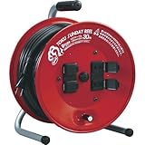 ハタヤ(HATAYA) トクサンデーリール 100V型 30m 2P4個口コンセント D-30