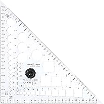Amazon.co.jp: Vanco バンコ 三角定規型テンプレート 34822 無色 15cm