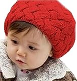 (レオリオンナ) Leorionna ニット ビーニー 帽子 キッズ (レッド）
