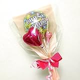 ミニメッセージキャンディーブーケ 全19種 (Thank you pink)