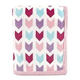 Hudson Baby Print Coral Fleece Blanket, Pink Chevron by BabyVision [並行輸入品]