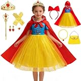 [KALAOK] コスプレ ディズニー風 プリンセス ドレス 登場 ハロウイン コスプレ 仮装 変身 コスチューム 誕生日 パーティー 豪華アクセサリー セット blue 140CM