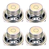 uxcell 4個10W 8Ω小型スピーカー メタルシェル スクエア内蔵マイクロアンチ磁気スピーカー ミニスピーカー DVD EVD マルチメディア モバイル ポータブル広告機器