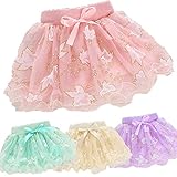 子供服 リボン と メイプル の ひらひら フリル スカート (80センチ, 赤)