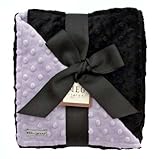 Meg Original Lavender & Black Minky Blanket by MEG Original