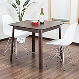 【ダイニングセット 2人】デザイナーズ・デザイン ★ イームズチェア カフェスタイル 2人用 ダイニングテーブルセット DSR 3点セット シェルチェア リプロダクト 色：ホワイト