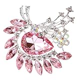 ノーブランド品水晶 花のブローチ