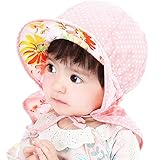 Ruideng かわいい赤ちゃんハスの葉両面ハット大つば太陽の帽子 (Orange)