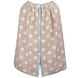 ガールズ|キッズ|水着[up TEMPO]ラップタオル巻きタオル|綿100％|プール|スイミング|着替えタオル|バスタオル|ドット柄|女の子 60×120cm ベージュ