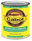 Cabot / Valspar 17406 – 05セミソリッドデッキ&サイディングStain ( VOC ) Neutralベース – Quart 1クォート 17406-05 1