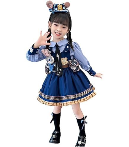 Amazon.co.jp: ズートピア ジュディ コスプレ衣装 帽子付き 11点