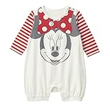 Disney　ディズニー　 ビッグフェイス カバーオール ミニーマウス（レッド） サイズ：90