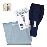 【きょうろまん付】トコちゃんベルトII（L：紺色）＋厚手腹巻カラー（M丈60cm：サックス）【カラポカセット】