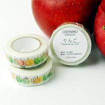Amazon.co.jp: 石山商店オリジナルマスキングテープ [りんご]: 文房具
