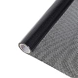 Sunice ウィンドウフィルム 車サイドガラス 穴あき メッシュシート ブラック ガラスステッカー 断熱 プライバシー 自己接着 貼りやすい 122*50cm