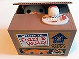 Fuzzy Wuzzy Kitty Mechanical Bank - White