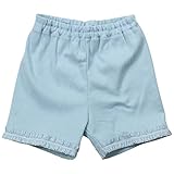 《初夏盛夏対応》(日本製) Pample Mousse(パンプルムース) 天竺ショート丈裾レース付きパンツ 80cm /SA NO.DP-72302