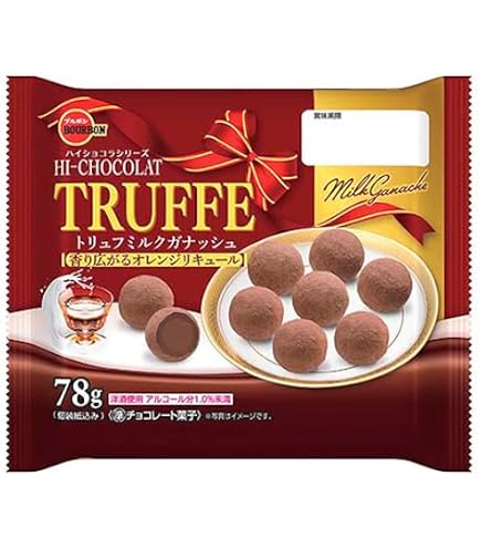 Amazon.co.jp: 期間限定 ブルボン トリュフミルクガナッシュ 78g 個