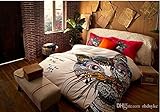1 ドイツのセットスタイルのカラフルな猫馬キリン 4 PC の寝具ファッションキングサイズクイーンサイズを設定 3 d 掛け布団寝具セット 2015 年