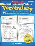 Scholastic Instant Homework Packets - Vocabulary おもちゃ (並行輸入)