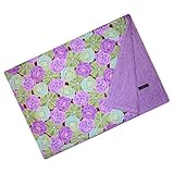 Cuddle Bee Chenille Blanket Purple Flower by Cuddle Bee