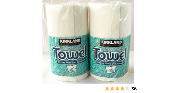 Amazon カークランド ロールタオル ペーパータオル 2枚重ね 160カット2ロール カークランドシグネチャー Kirkland Signature キッチンペーパー