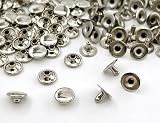 1「片10」 100組入 片面カシメ 頭10mm 足7mm カシメ 10mm カシメセット 革細工金具 かしめ カシメ金具 レザークラフト 金具 頭径10mm 足7mm,ニッケルシルバー