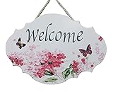 農村スタイルウッド装飾ホーム/イン/ショップ/パブクリエイティブドアウェルカムサイン