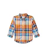 ポロ ラルフローレン プレイド・ポプリン・長袖シャツ[オレンジマルチ](男の子12～24か月用)24Mサイズ [並行輸入品]