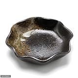 益子焼 苔受皿 深小 炭化 ミニミニ盆栽鉢