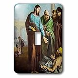 Scenes from the Pastマジックランタンスライド – Jesus Healing the Sick the Good ShepherdヴィンテージBible Study – 照明スイッ