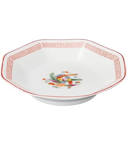 Amazon.co.jp: 染付唐子 6.0皿 | 中華 中皿 [ 18.5 x 18.5 x 2.8cm