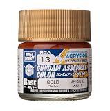 GSI クレオス(GSI Creos) アクリジョンカラーシリーズ ガンダムアッセンブルカラー ゴールド 筆塗用 メタリック 10ml ホビー用塗料 NGA13