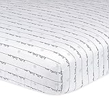 Gerber 100% Cotton Fitted Crib Sheet, Hello Little Star by Gerber