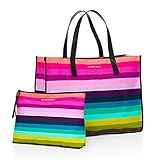 【 トート 】VICTORIA'S SECRET ヴィクトリアシークレット／ビクトリアシークレット レインボー トート バッグ [並行輸入品]