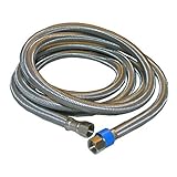 LASCO 10-0996 Water Supply Flex, Stainless Steel Braided With Poly Inner Core, 3/8-Inch Female Compr