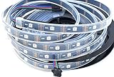 APA102 アドレス可能なDC5V 5050 RGB ledピクセルストリップ 30LED / m FPC 防水 30pixels / M 5m