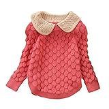 幼児用ベビーガールズケーブルニットセーターLovely Kidプルオーバースウェットシャツ カラー: ピンク