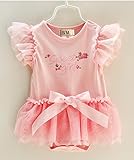 S'Mベビードレス女の子フォーマルワンピース新生児ロンパース結婚式宮参り