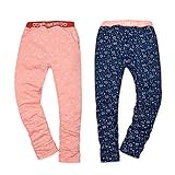 (ネイビー/95cm)ベビー服 女の子 ロング パンツ ボトム Whole ホール ミニ裏毛 星座柄 シャーリング リボン ロゴプリント ウエストゴム 女児 ベビー