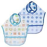 西松屋 [EFD] 2枚組食事用エプロン（アニマル・星柄）