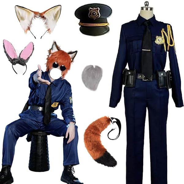 Amazon.co.jp: [cospaya] Zootopia ズートピア ニック 警察制服