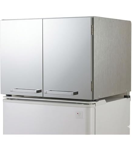 Amazon｜冷蔵庫上収納ラック 日本製 幅63cm ホットプレート・大型家電