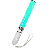 HAYOKU コンサートライト ペンライト 自動切替+手動切替 28CM 18色カラーチェンジLED 高輝度 応援用品 応援ライト電池式 操作簡単 プラスチック【シルバー】