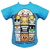 アンパンマン　ＢＯＸ柄半袖Ｔシャツ サックス◇95ｃｍ