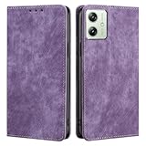 AiMaoo Motorola Moto G64 5G / G64Y 5G 対応 ケース 防塵 耐衝撃 傷つけ防止 軽量 手作り PUレザー カード収納 RFID磁気防止 マグネット スタンド機能 ケース 手帳型 Motorola Moto G64 5G / G64Y 5G 用 (グリーン)