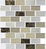 Achim Home Furnishings MagicジェルブロンズGranite 9.125インチx 9.125インチ自己接着ビニール壁タイル 3 MGTBRZGR03 1